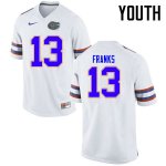 Youth Florida Gators #13 Feleipe Franks NCAA Nike White Authentic Stitched College Football Jersey ENQ4862AD